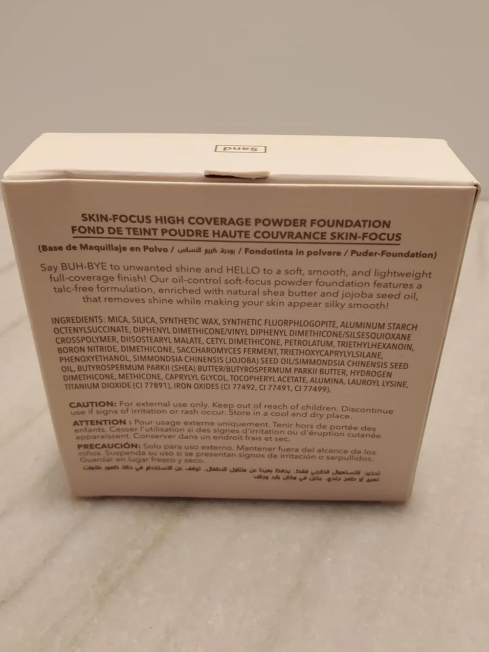 SHEGLAM High COVERAGE Powder FOUNDATION Sand Brand New!